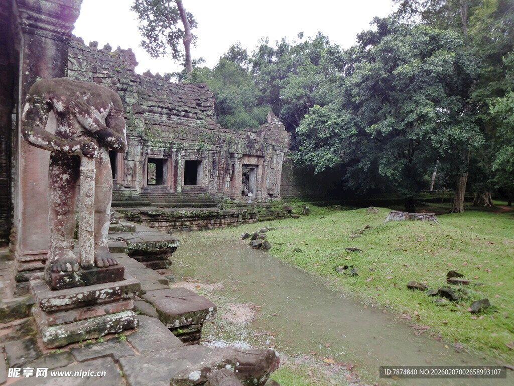 古老神秘的柬埔寨寺庙遗址