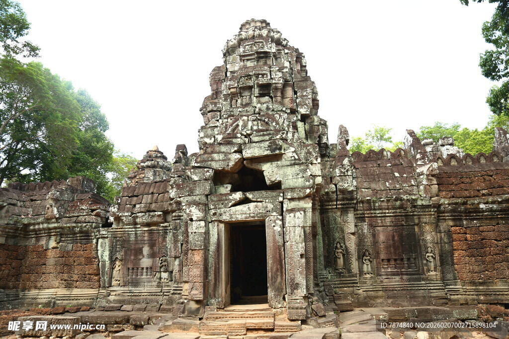 古老神秘的柬埔寨寺庙遗迹