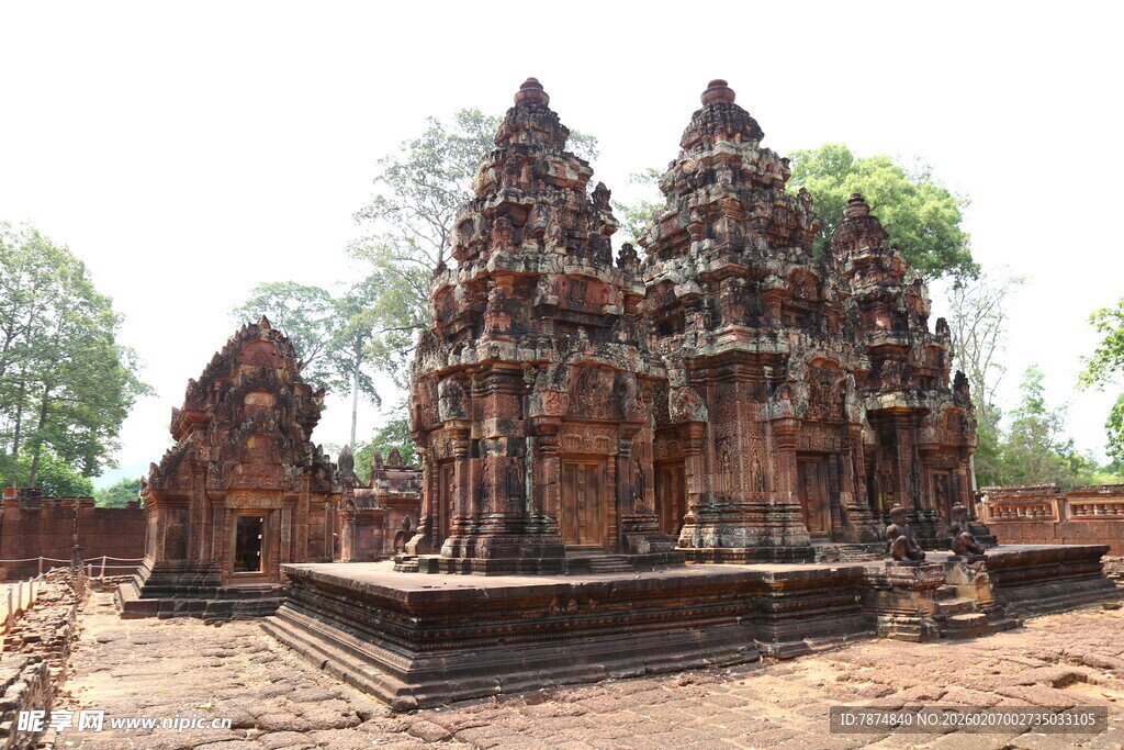古老神秘的柬埔寨寺庙遗迹