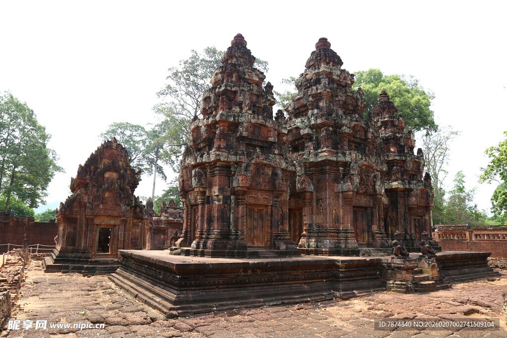 古老神秘的柬埔寨寺庙遗迹