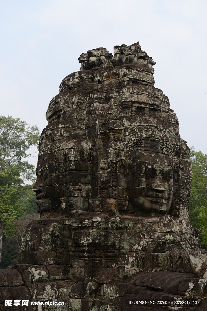 吴哥窟神秘石像
