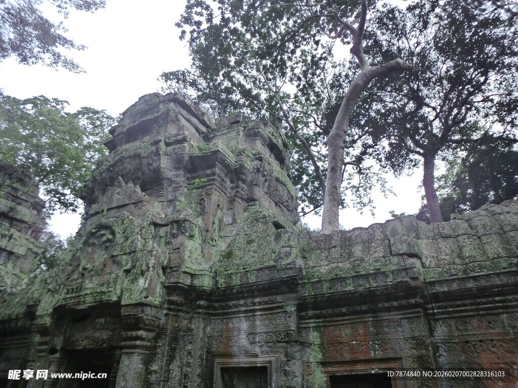 古老神秘的柬埔寨寺庙遗迹