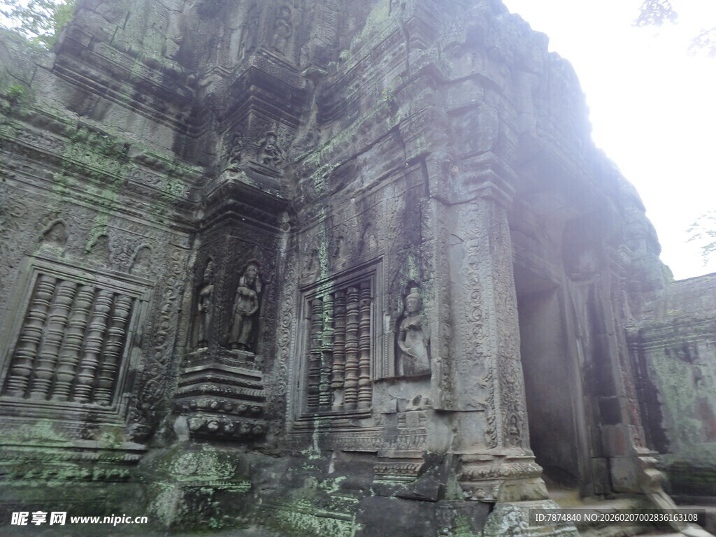 古老神秘的柬埔寨寺庙遗迹