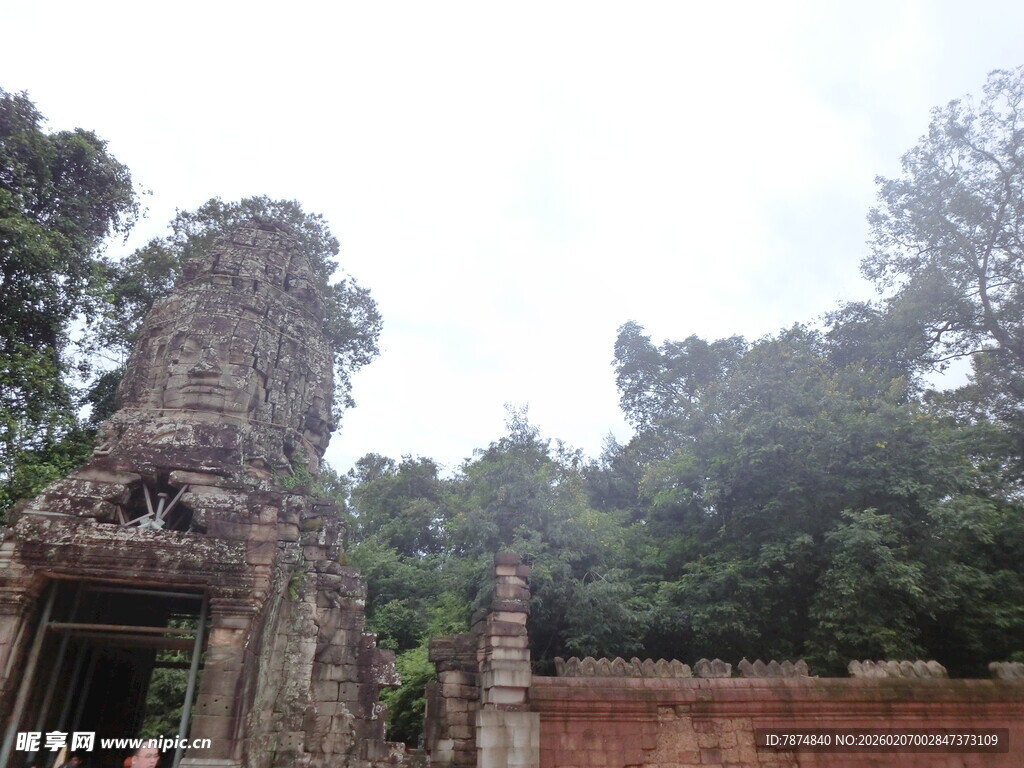 古老神秘的柬埔寨寺庙遗迹