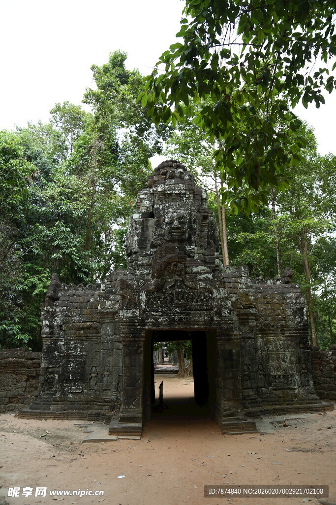 古老神秘的柬埔寨寺庙遗迹