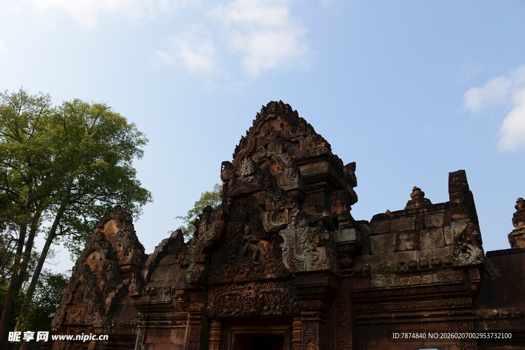 古老神秘的东南亚寺庙建筑