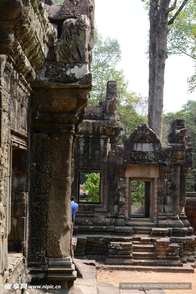 古老神秘的柬埔寨寺庙遗迹