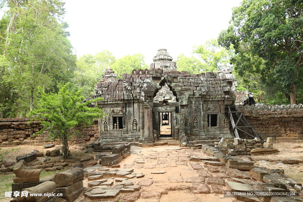古老神秘的柬埔寨寺庙遗迹