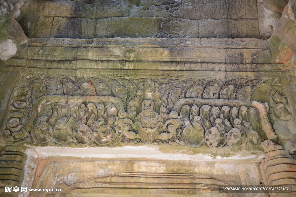 古老精美石雕艺术细节