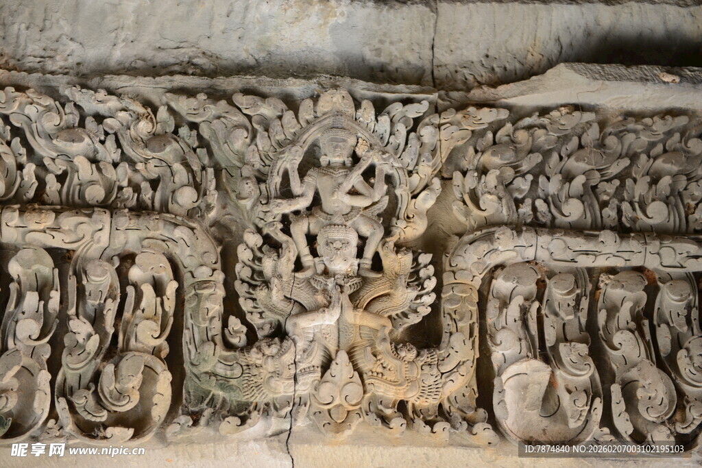 古代精美雕刻纹饰