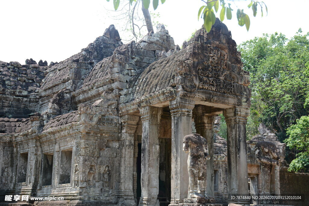 古老神秘的柬埔寨寺庙遗迹