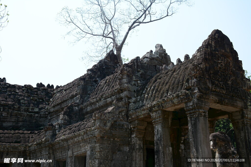 古老神秘的柬埔寨寺庙遗迹