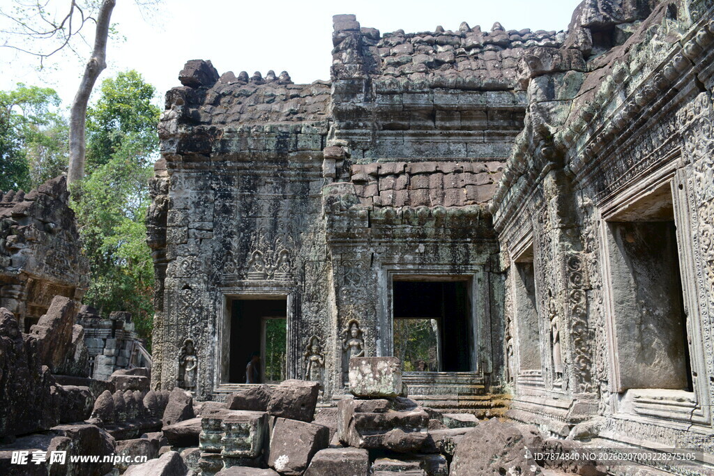 古老神秘的柬埔寨寺庙遗址