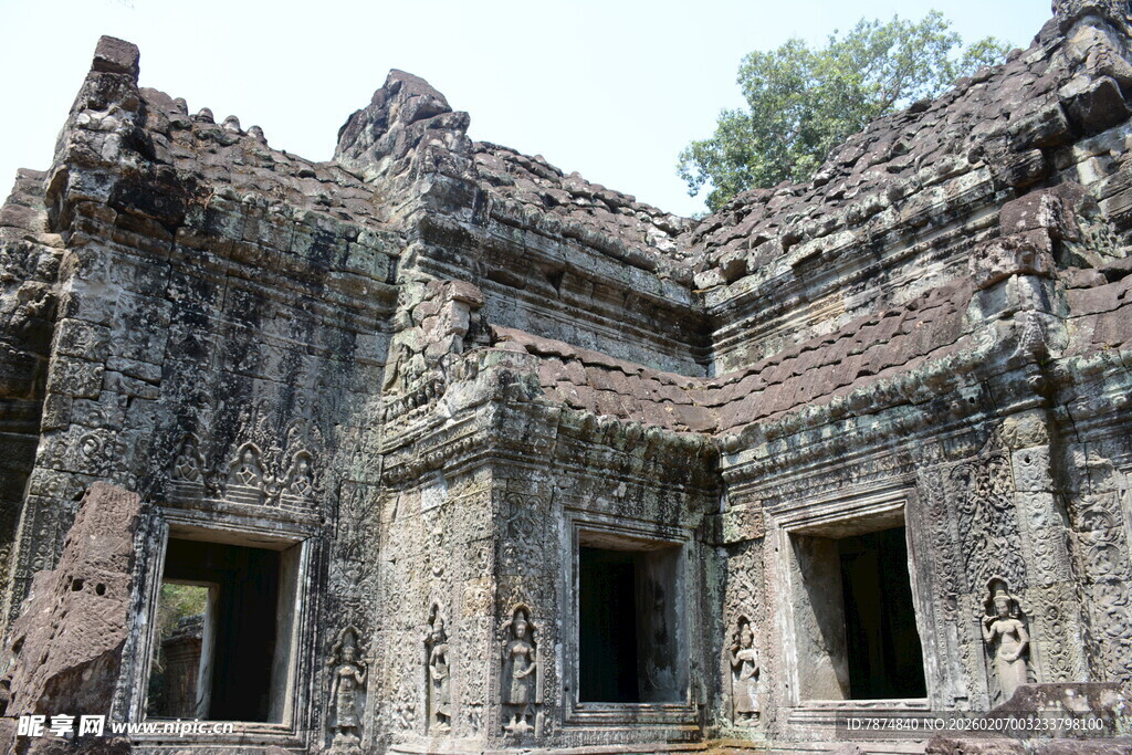 古老神秘的柬埔寨寺庙遗迹