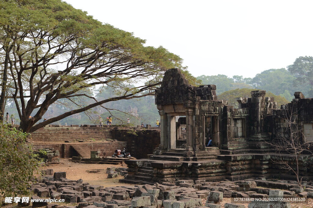 古老神秘的柬埔寨寺庙遗迹