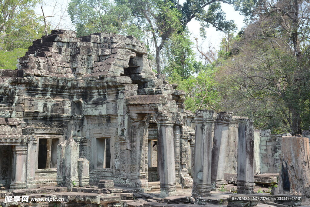 古老神秘的柬埔寨寺庙遗迹