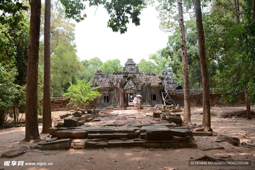 柬埔寨古老寺庙遗址