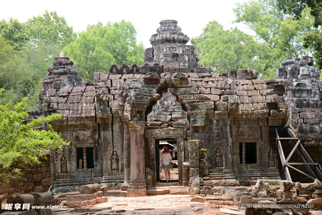古老神秘的柬埔寨寺庙遗迹