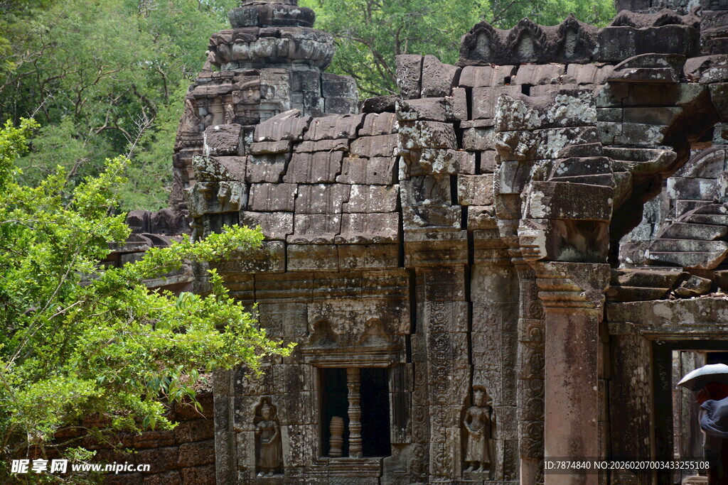 古老神秘的柬埔寨寺庙遗迹