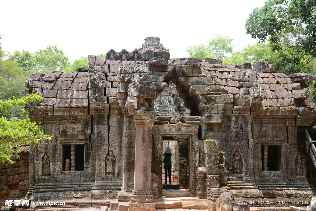 古老神秘的柬埔寨寺庙遗迹
