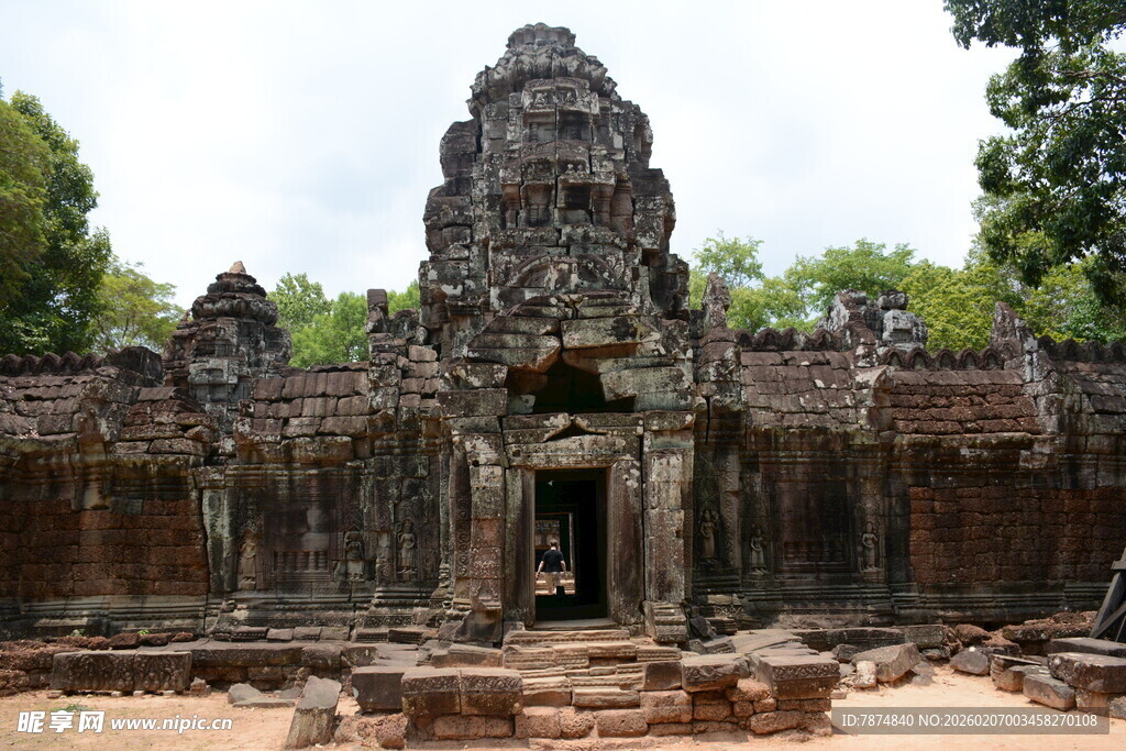 古老神秘的柬埔寨寺庙遗迹