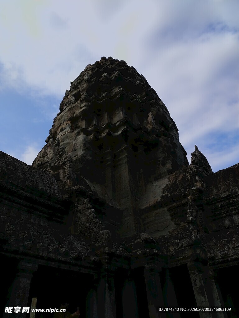 吴哥窟建筑局部风貌