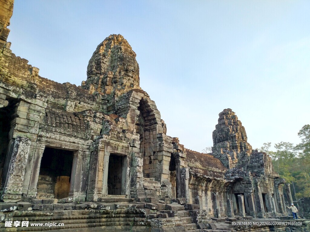 吴哥窟古老建筑风貌