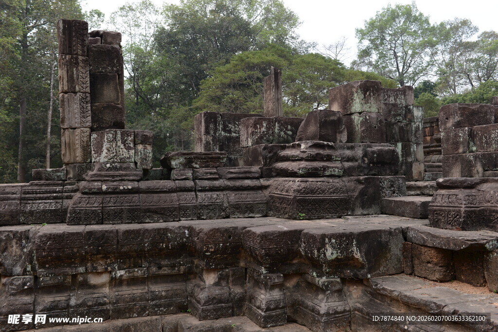 古老神秘的柬埔寨寺庙遗迹