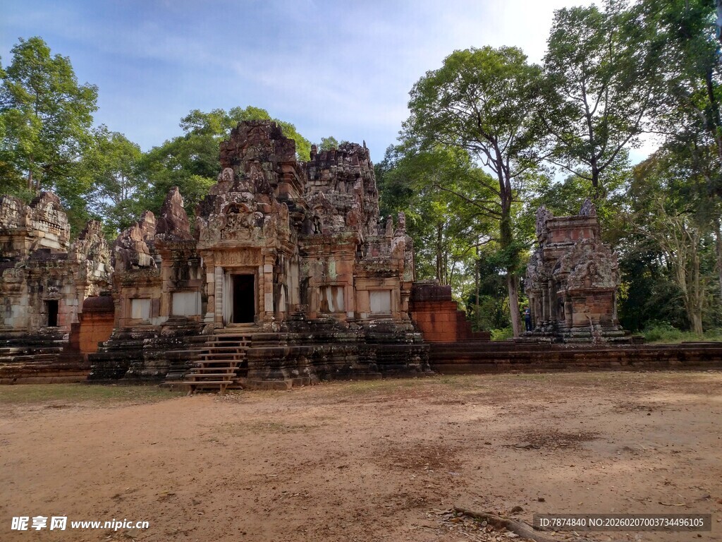 古老神秘的柬埔寨寺庙遗址