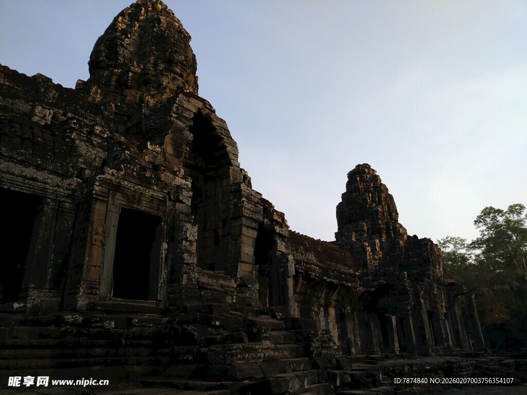 吴哥窟古老建筑风貌