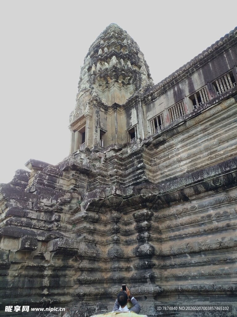 吴哥窟古老建筑一角