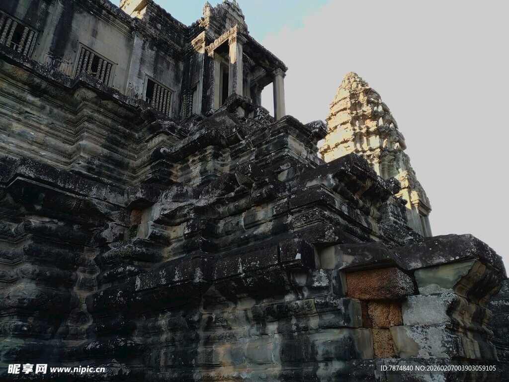 古老神秘的柬埔寨吴哥建筑