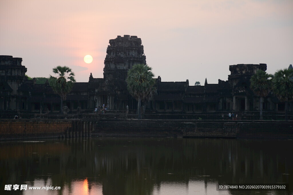 吴哥窟日出美景