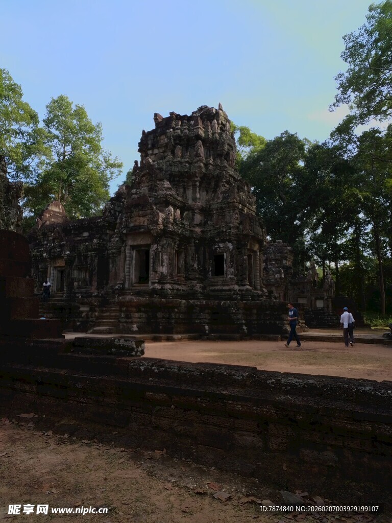 古老神秘的柬埔寨寺庙遗迹