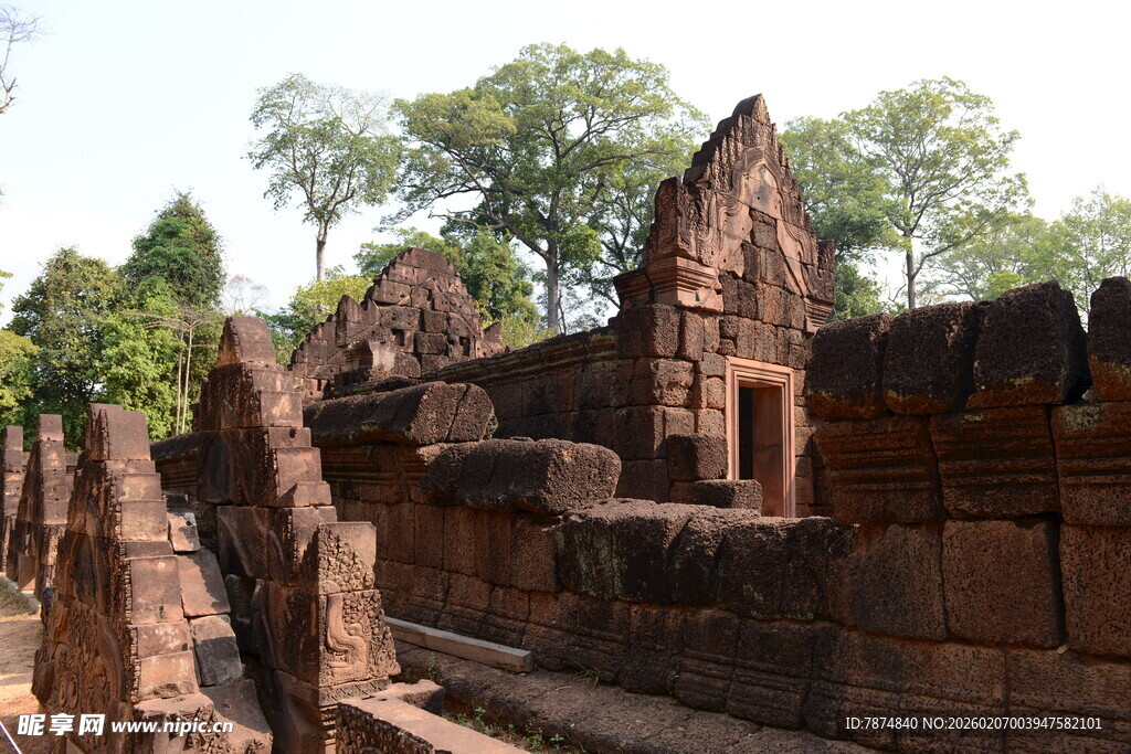 古老神秘的柬埔寨寺庙遗迹
