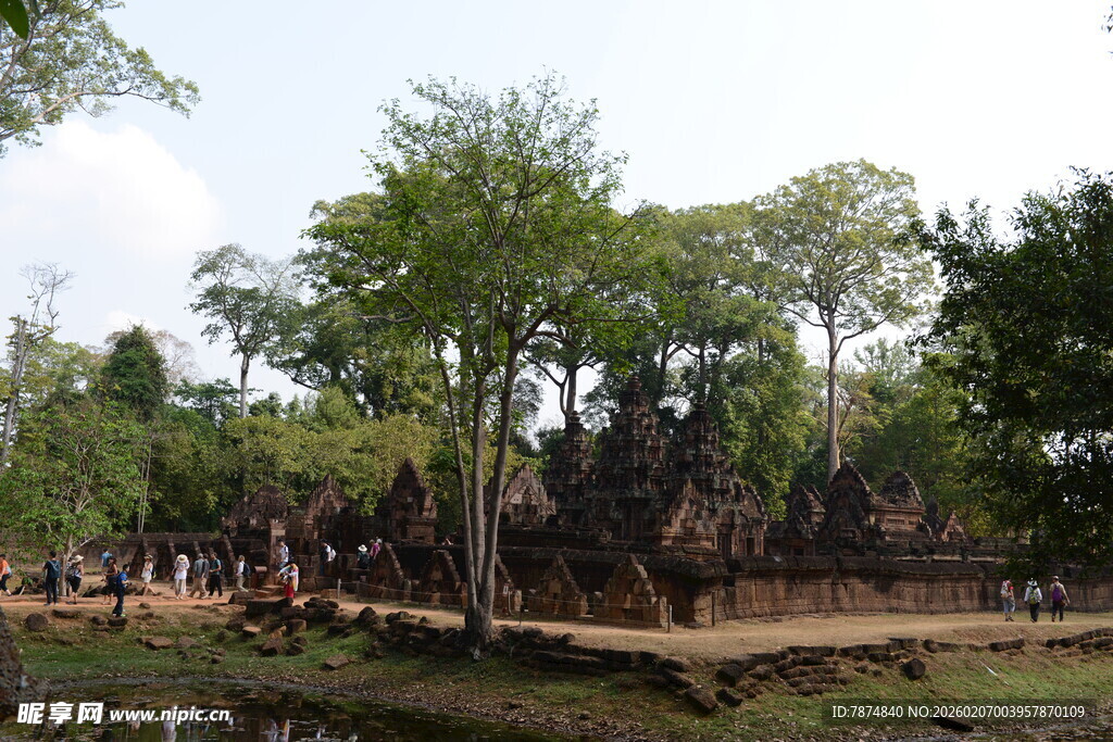 吴哥窟古老庙宇景观