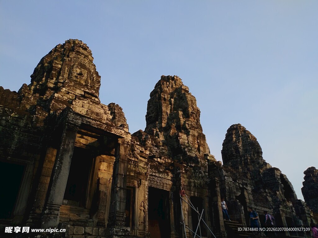古老神秘的柬埔寨寺庙建筑