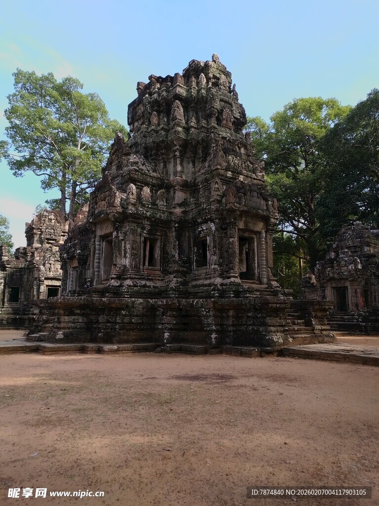 古老神秘的柬埔寨寺庙遗迹