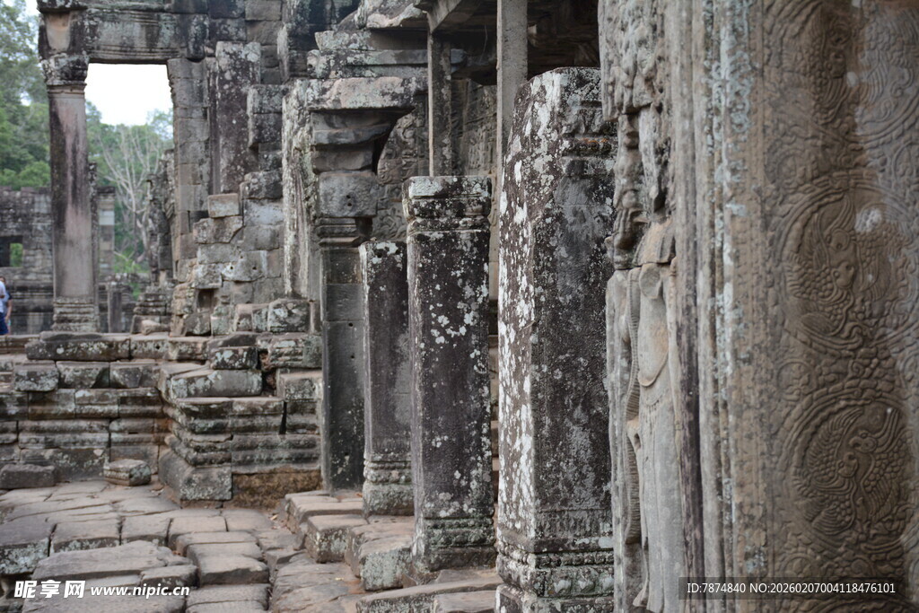 古老神秘的柬埔寨寺庙遗迹