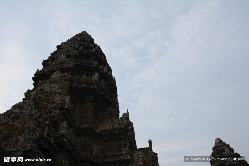 古老神秘的柬埔寨寺庙建筑