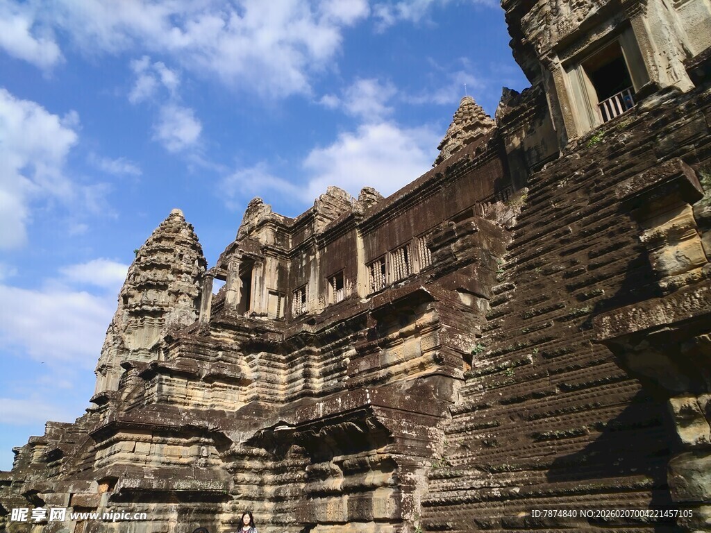 古老吴哥窟建筑风貌