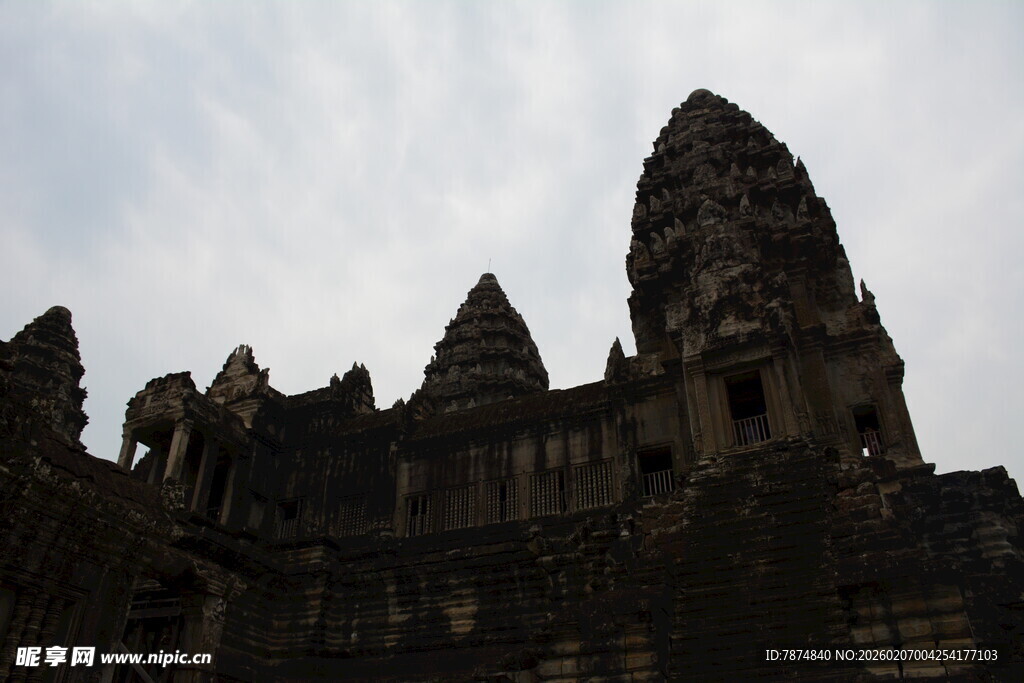 吴哥窟古老建筑风貌