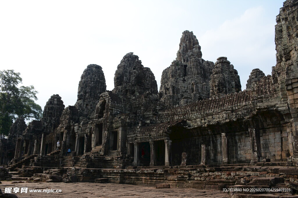 吴哥窟古老建筑景观