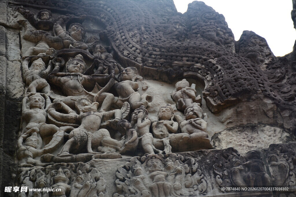 吴哥窟精美雕刻艺术