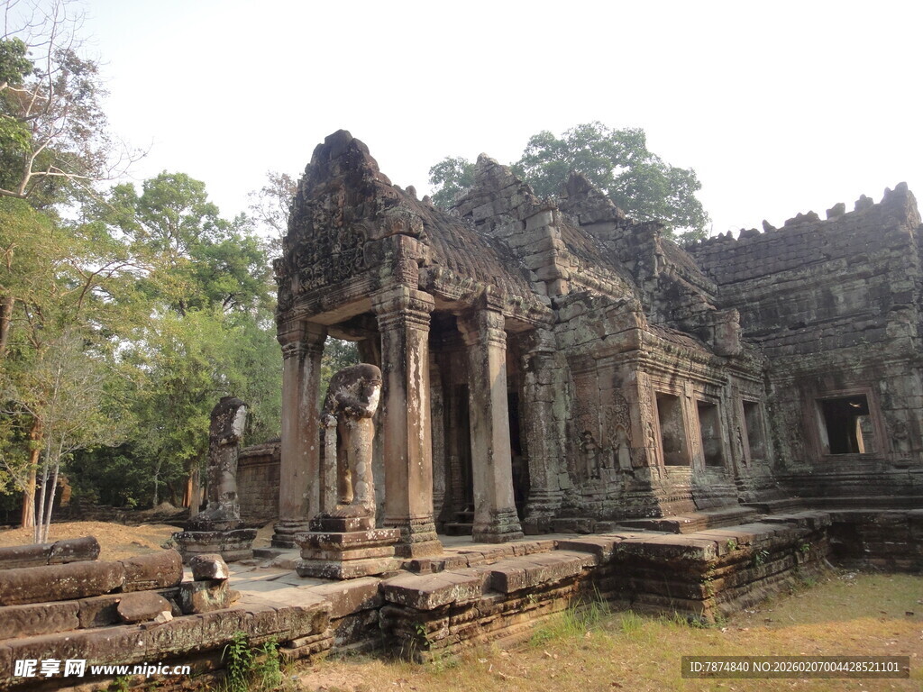 古老神秘的柬埔寨寺庙遗迹