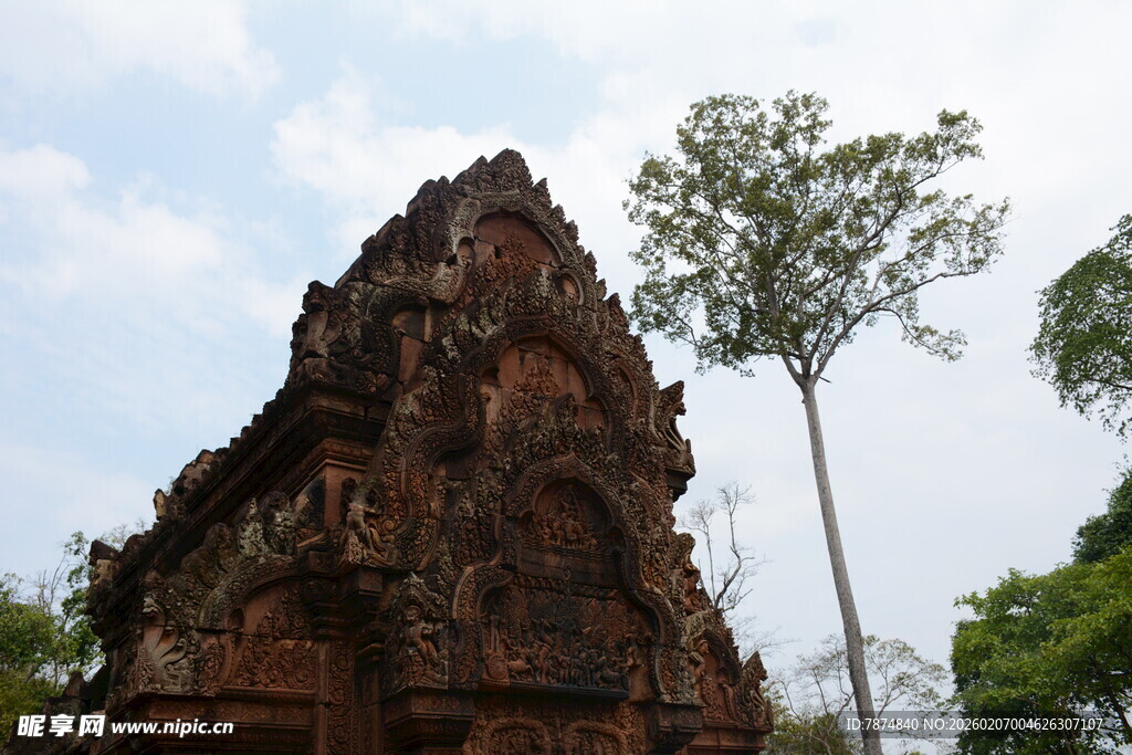 柬埔寨古老神秘的柬埔寨寺庙遗迹