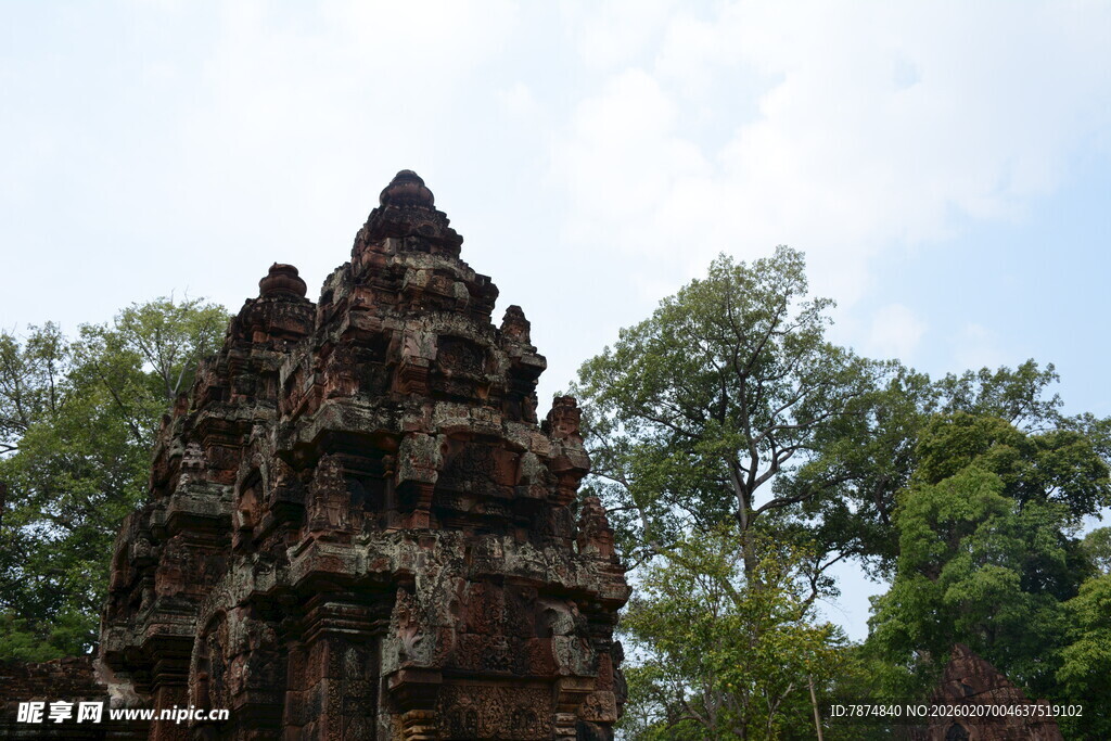柬埔寨古老神秘的东南亚寺庙遗迹
