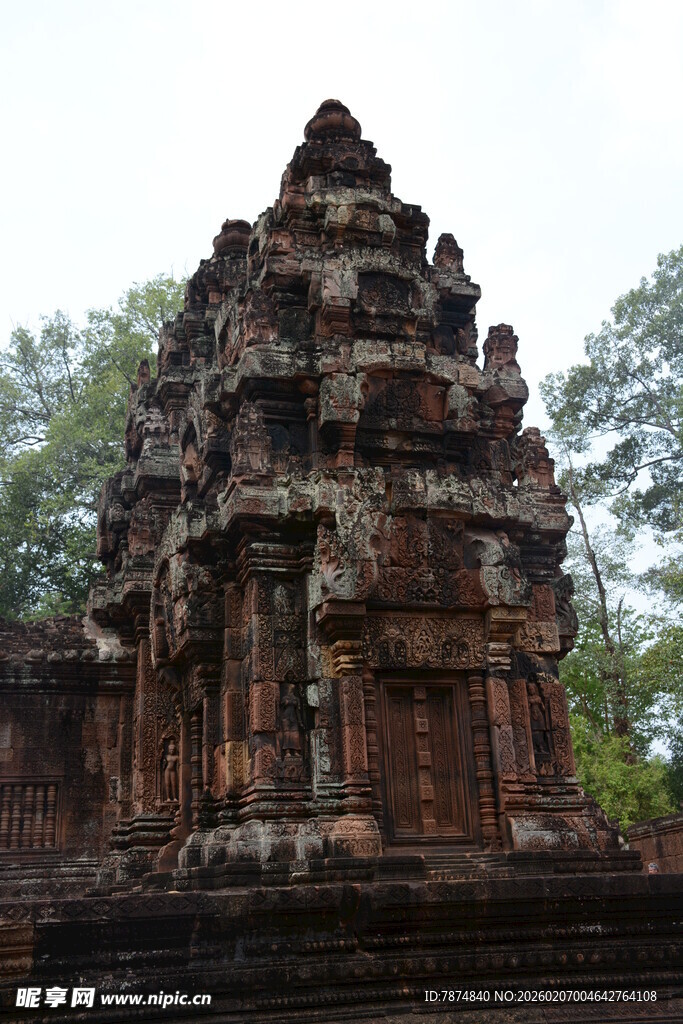 柬埔寨古老神秘的柬埔寨寺庙遗迹