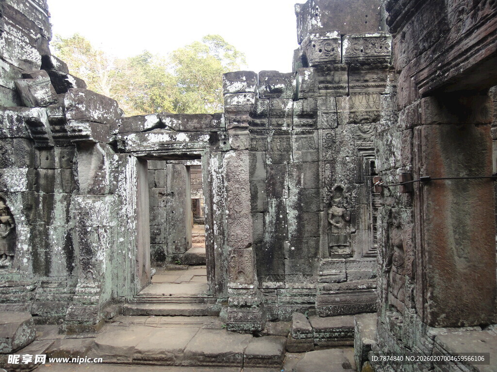 柬埔寨古老神秘的柬埔寨寺庙遗迹
