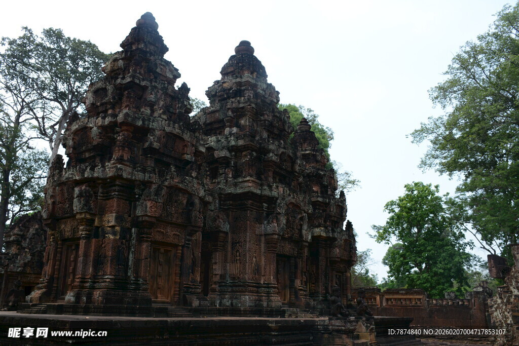 柬埔寨古老神秘的东南亚寺庙遗迹